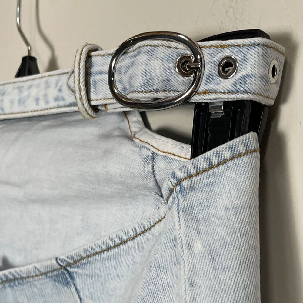 Weworewhat Women's Cut Out Denim Mini Skirt - Picture 10 of 12